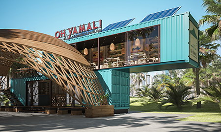 集装箱餐厅丨迪拜巨型“鸟巢”，诠释奢华艺术的别样境界！
