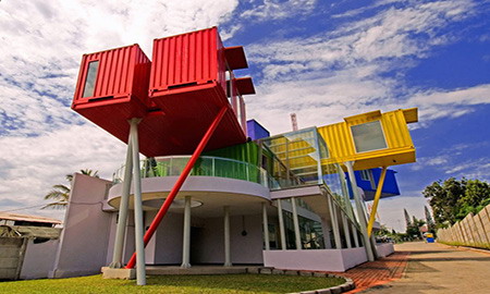 Indonesia container library designed by Surabaya
