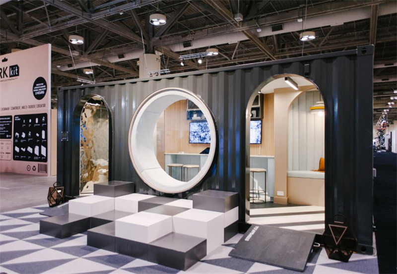 Container exhibition hall | reinterpretation of new ways of life, work, entertainment and learning