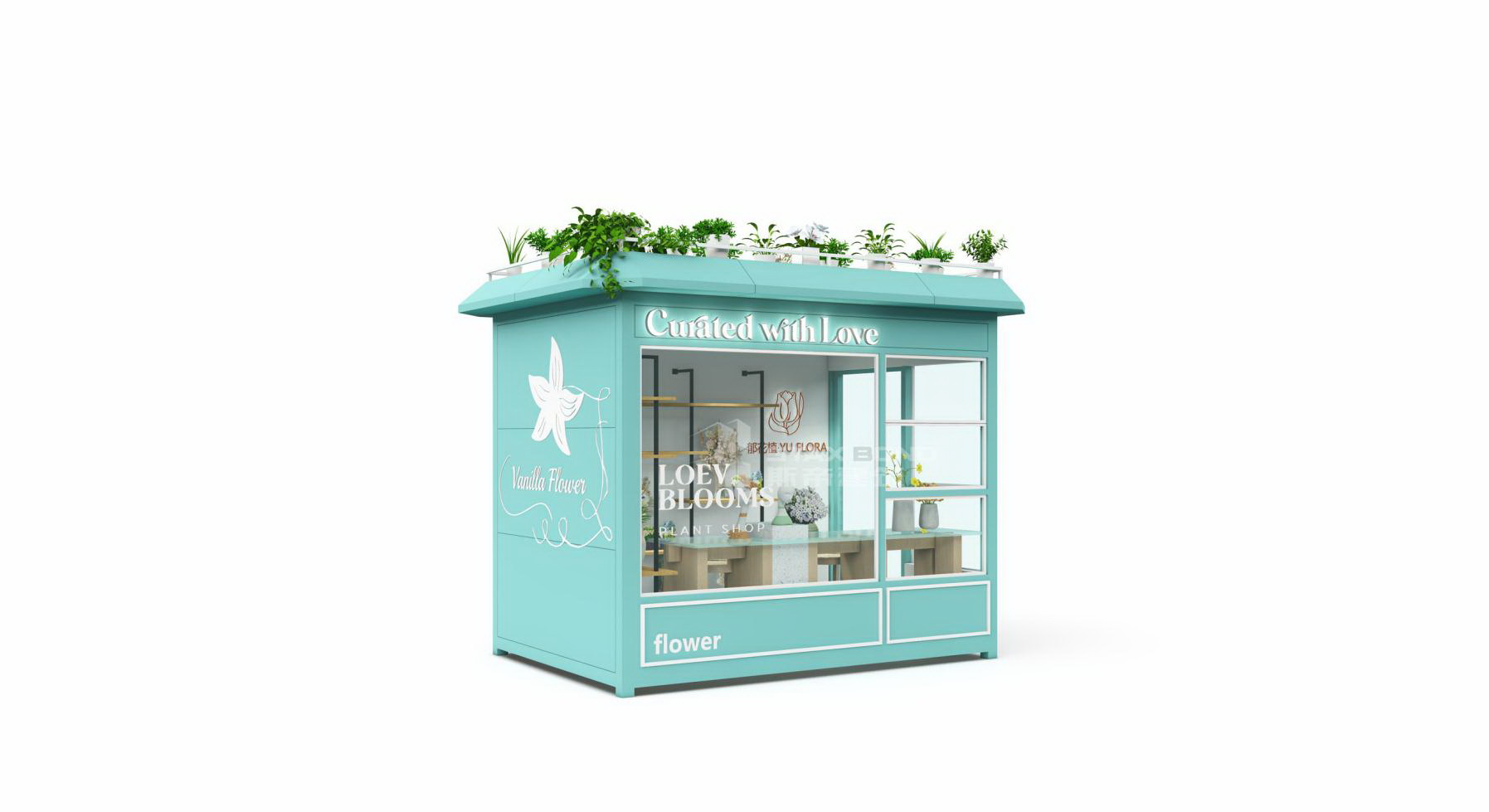 Modular container building mini · small flower shop