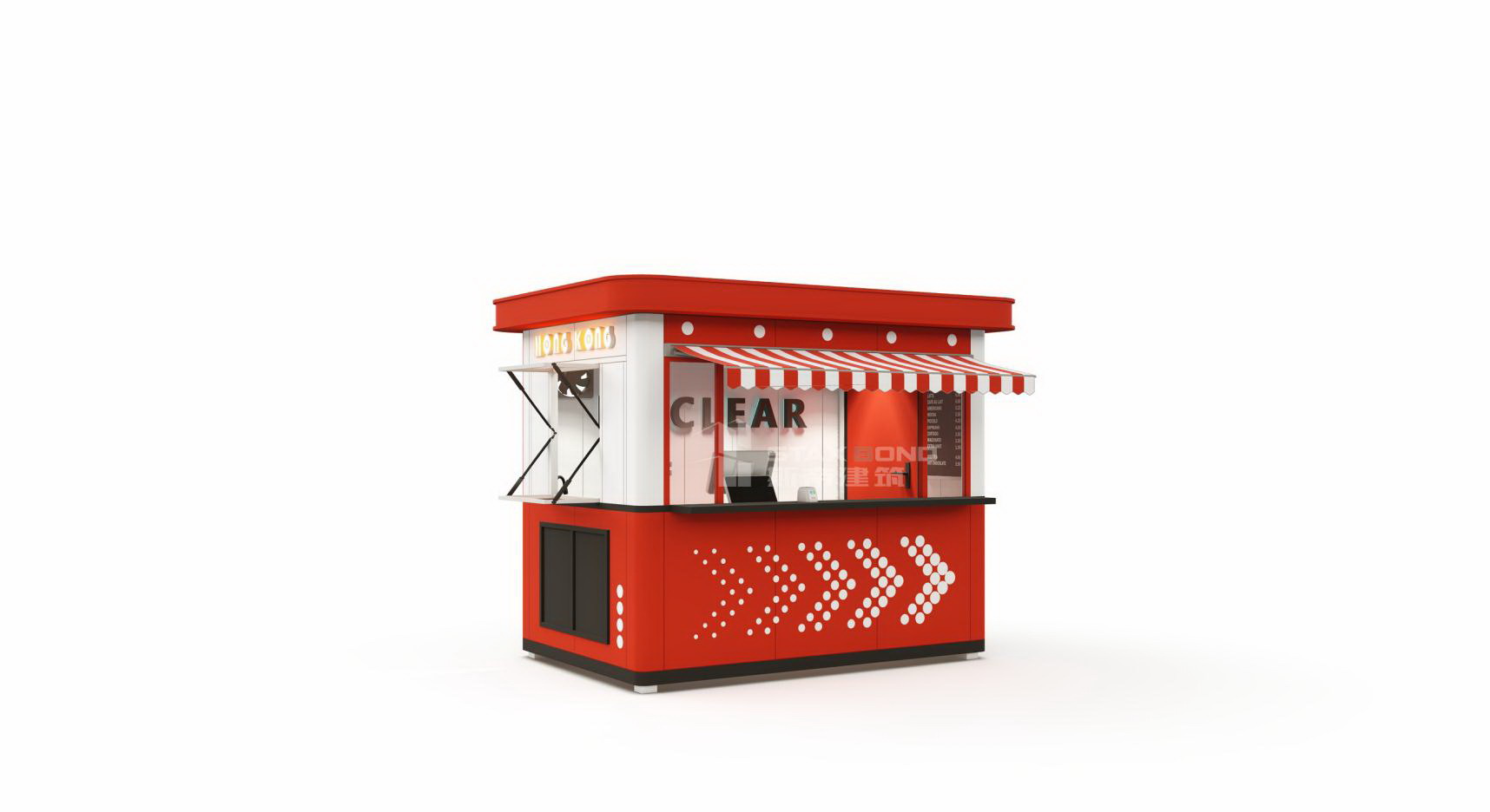 Modular container building mini · small milk tea shop
